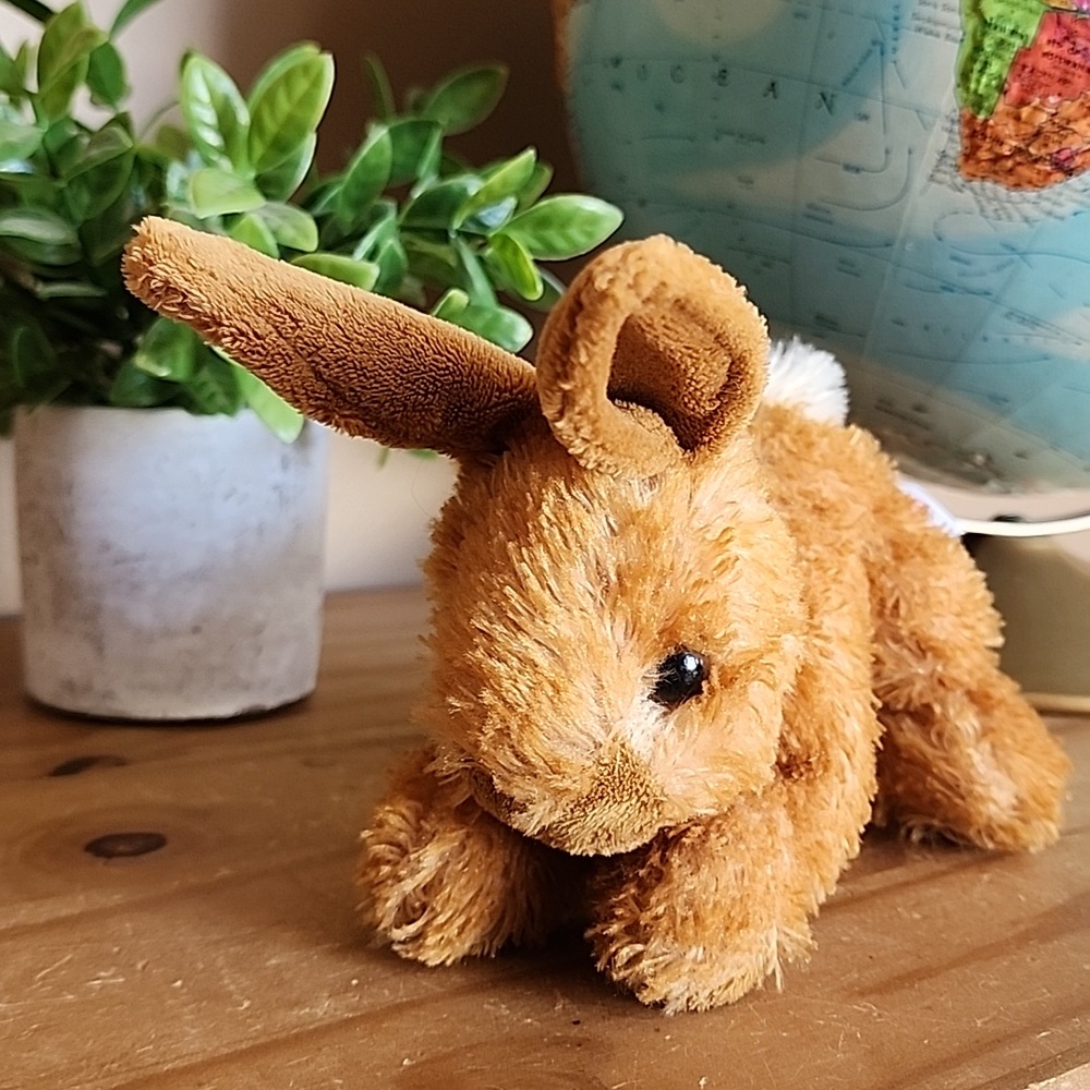 AURORA Bitty Bunny Brown Plush Bunny Stuffed Animal Easter